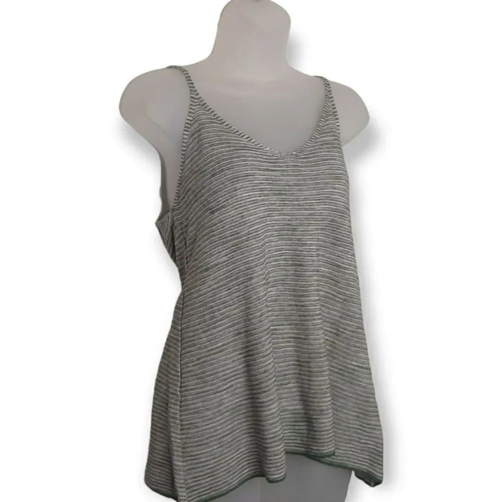 United Colors of Benetton Linen Blend Striped Tank - Picture 2 of 5